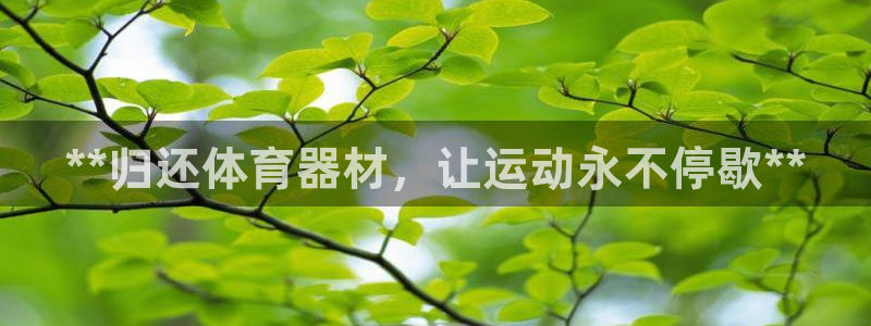 耀世来袭：**归还体育器材，让运动永不停歇**