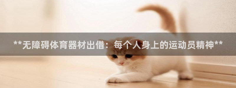 耀世娱乐是不是很黑呀：**无障碍体育器材出借：每个人
