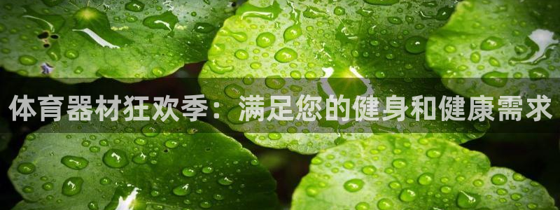 耀世平台哪个彩种是公平彩中的：体育器材狂欢季：满足您