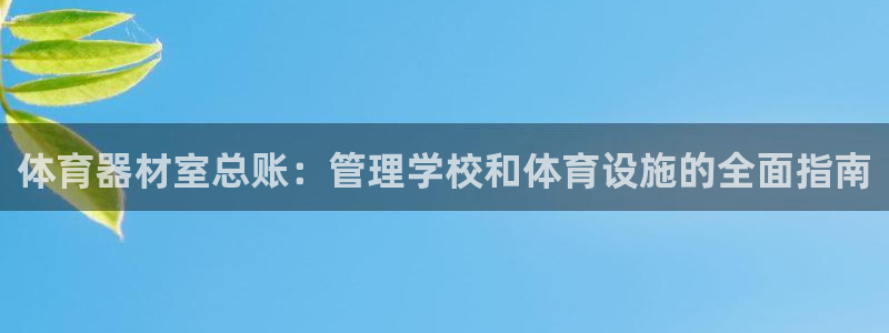 耀世娱乐提款多久到账户：体育器材室总账：管理学校和体