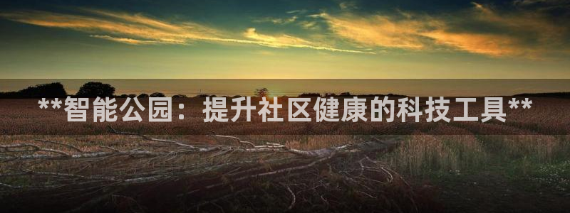 耀世娱乐登陆地址怎么改：**智能公园：提升社区健康的科技工具