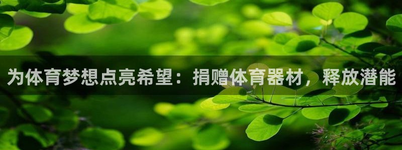 耀世平台最新注册地址是哪里的：为体育梦想点亮希望：捐