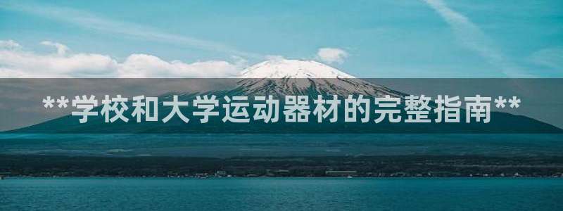 耀世而出：**学校和大学运动器材的完整指南**