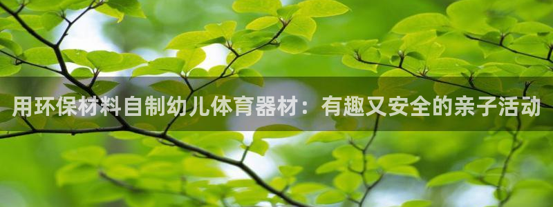 耀世娱乐是什么平台：用环保材料自制幼儿体育器材：有趣